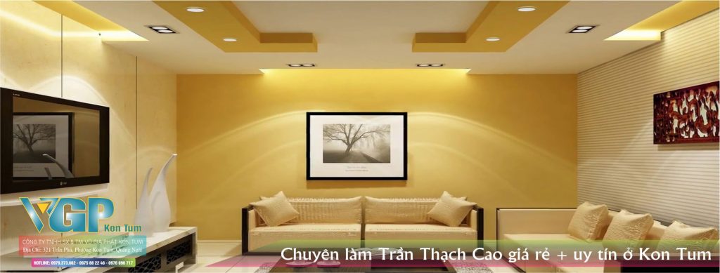 Làm Trần Thạch cao ở Kon Tum